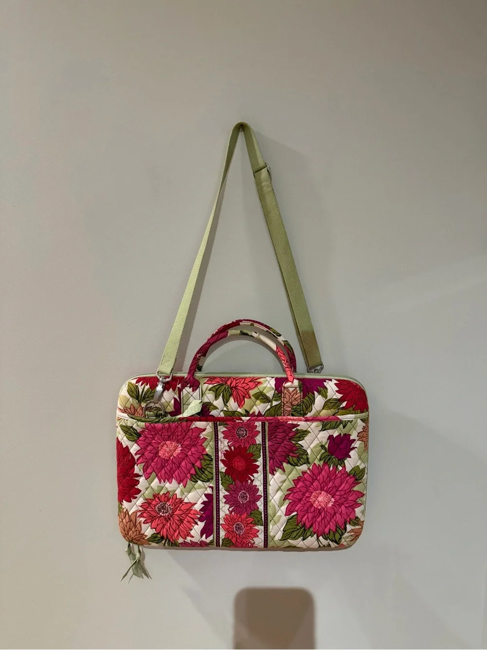 Vera Bradley Hello Dahlia Laptop Bag